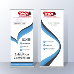 Banner impreso + Roll Screen de 1.00  x 2.00 metros