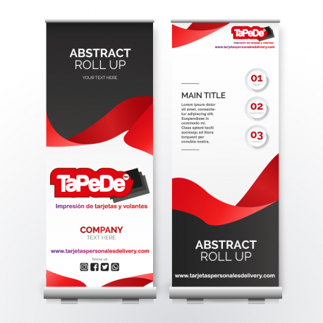Banner impreso + Roll Screen de 1.00 x 2.00 metros Banner impreso + Roll Screen de 1.00 x 2.00 metros