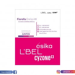 Tarjetas Personales Lbel, esika, cyzone de Belcorp