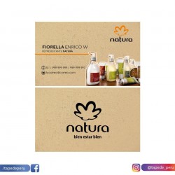 Tarjetas Personales Natura