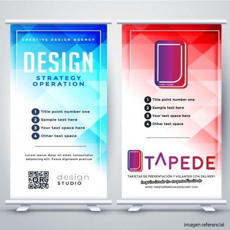 Banner impreso + Roll Screen de 1.50 x 2.00 metros Banner impreso + Roll Screen de 1.50 x 2.00 metros