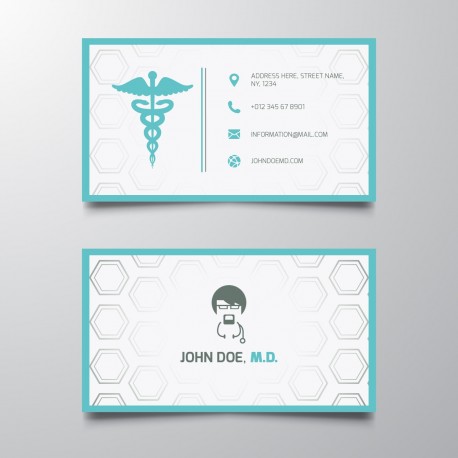 Plantilla: Tarjeta de visita o negocio para medicos Plantilla: Tarjeta de visita o negocio para medicos