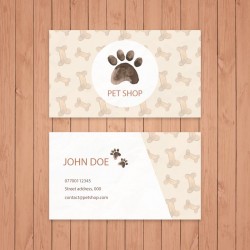 Plantilla: Tarjeta de visita para medico veterinario