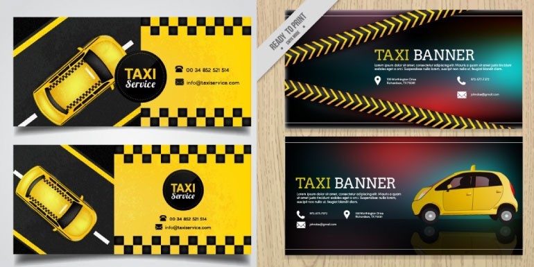 Tarjetas personales o presentacion para taxistas